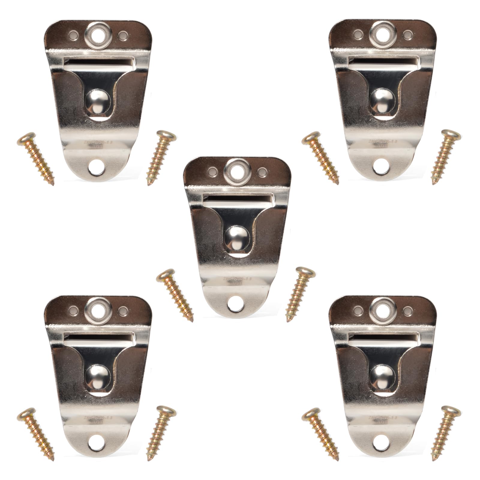HYS CB, Amateur & PMR Mobile Radio Mic Holder, Microphone Mounting Brackets, Clip Hang Up Clips with Screws (5 Pcs, Type-1)