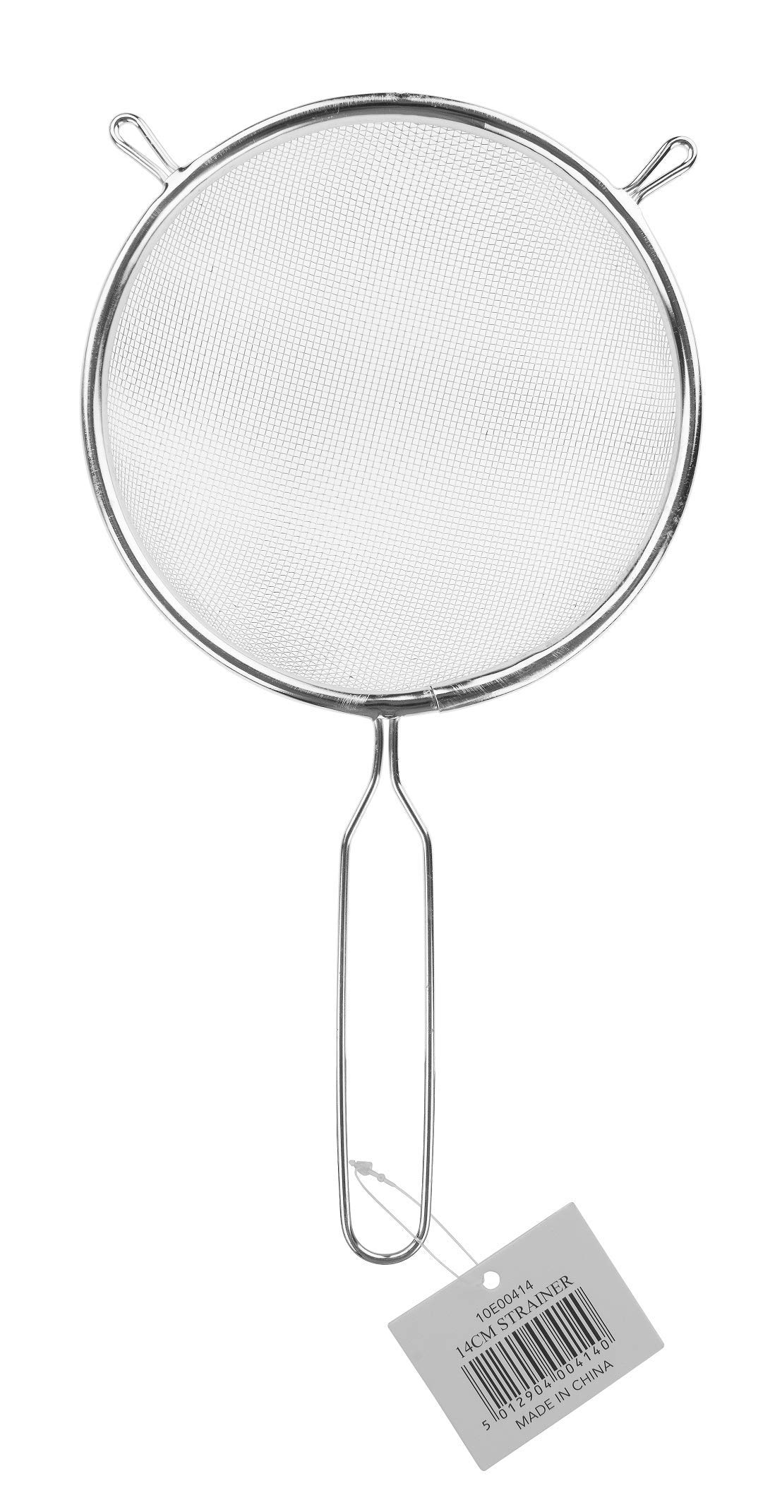 Chef Aid 14.5cm Long Handled Metal Sieve, Kitchen Essential Tool and Ideal for Straining, draining, Washing and Wide Range of Foods, with a fine mesh for Ease of use