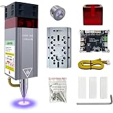 LASER TREE 10W Laser Engraver Module, Double Compressed Spot with FAC | Built-in FAC Optics, Air Assistance, Double Ultra-Fine Compressed Spot, 24V Input, For Wood, Metal, Acrylic,10000mW, Class 4