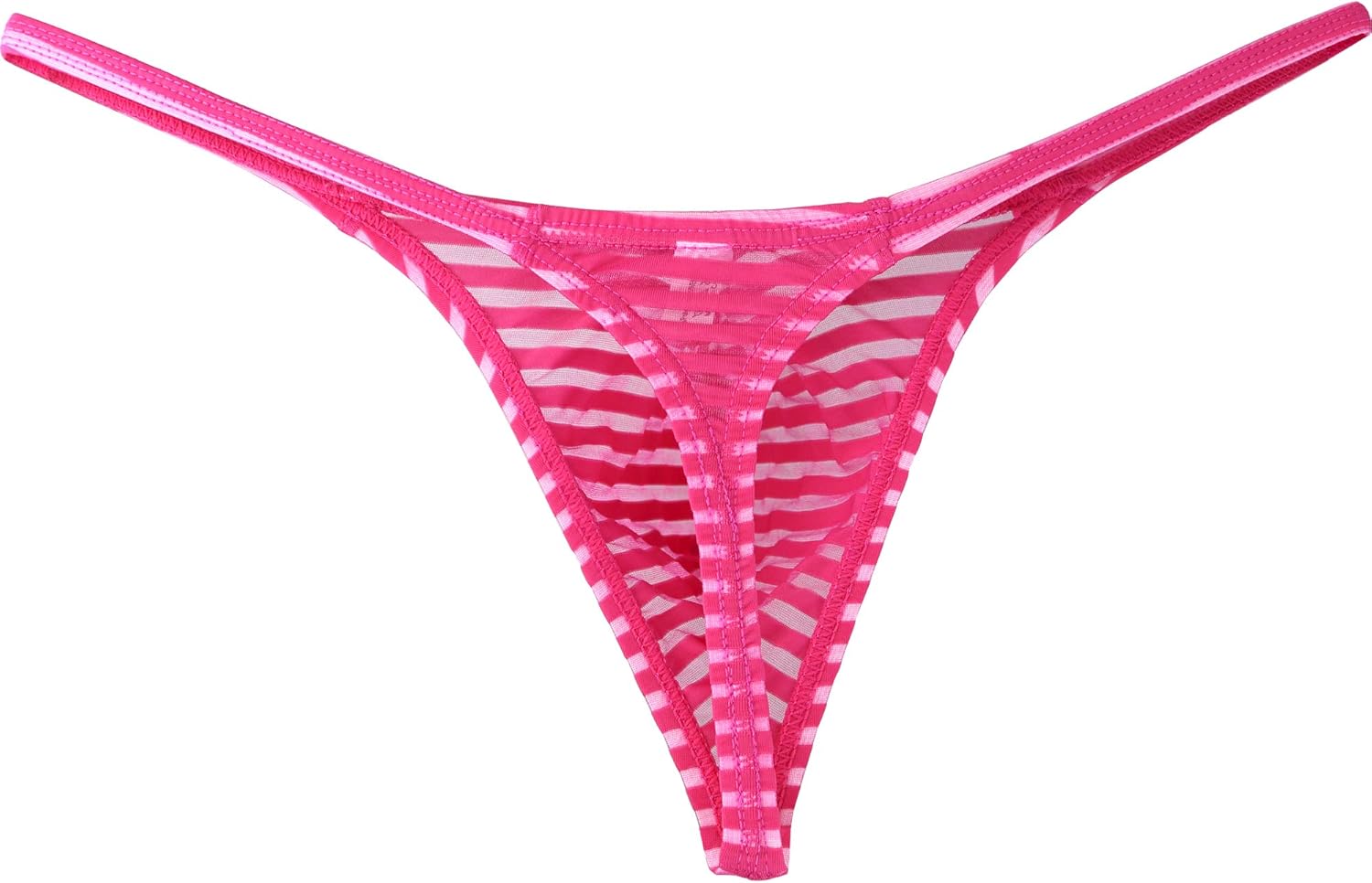 iKingsky Men's Sexy Little Thong Underwear See Through Pouch G-String Under Panties at  Men’s Clothing store