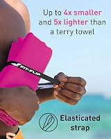 Fit-Flip Swimming Towel Quick Dry Microfiber Beach Towel 80x40cm Deep Pink view 3