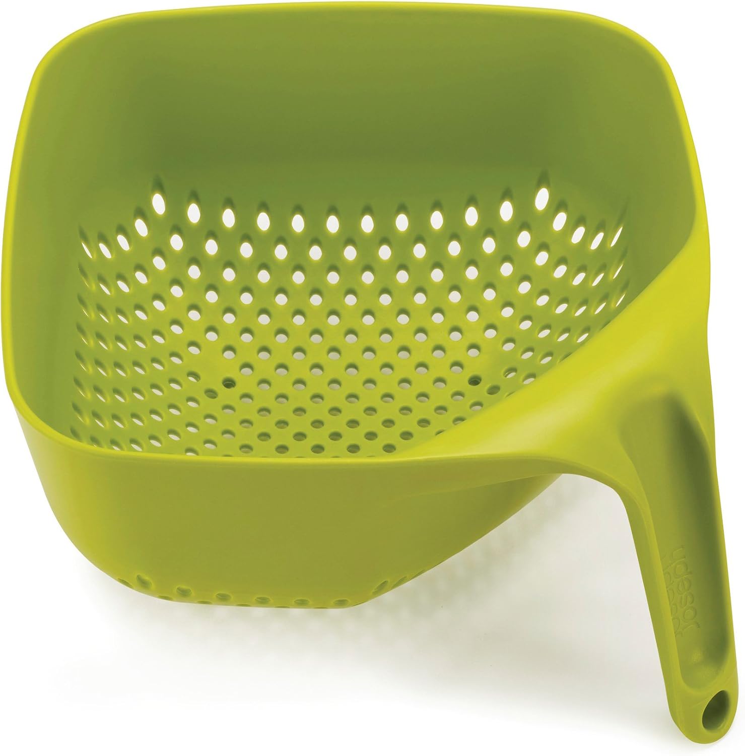 Joseph Joseph Square Colander, Drainer, food strainer, heat resistant and dishwasher safe - Green, 32