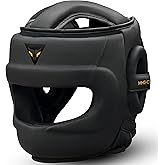 Mytra Fusion Boxing Headgear MMA Kickboxing Grappling Taekwondo Karate Training Head Gear, One Size Fits to All