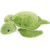 WEIGEDU Large Weighted Sea Turtle Stuffed Animal Plush Toy with Embroidered Eyes, Removable Weight Pack - 28 Inches, 5 lb Soft Cuddly Toy for Kids and Adults