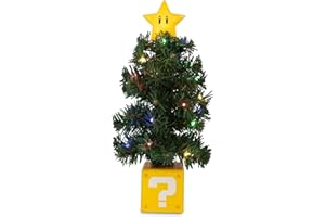 任天堂販売(NINTENDO SALES) Nintendo Super Mario Bros. Super Star LED USB-Powered Light-Up Desktop Holiday Tree