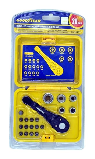 Goodyear Spanner with Sockets & Bits Set - GY10471