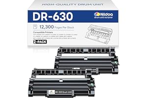NILDOA DR-630 DR630 Drum Unit 2 Pack [Not Toner] Replacement for Brother DR630 DR-630 DR 630 DCP-L2520DW HL-L2300D HL-L2305W Printer