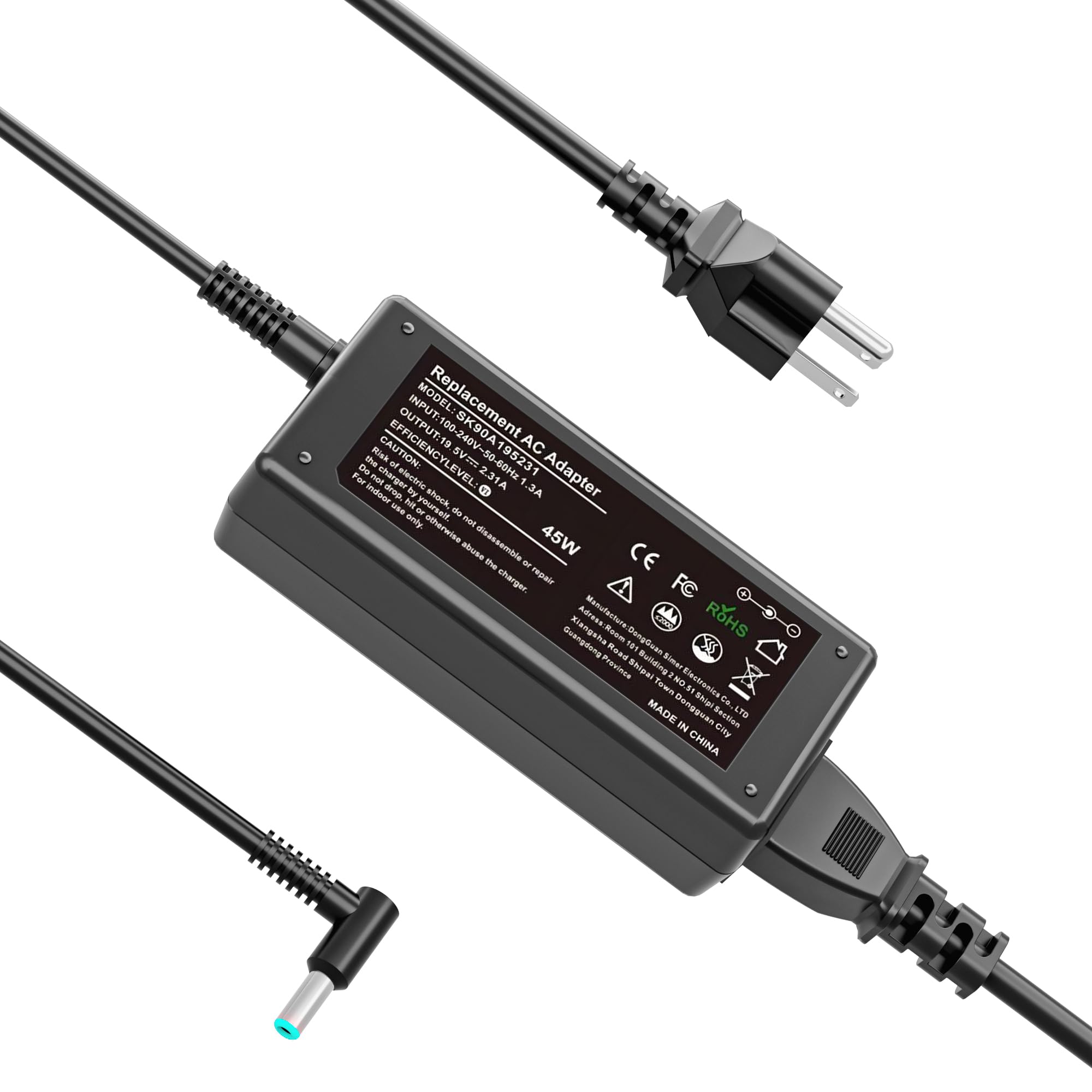 PIOEVTKA 130W USB C Type C Adapter Laptop Charger Compatible with Dell XPS 15 2in1 9575 Precision 5530 2in1 5550 5750 3560 3550 3551 Latitude 7410 7310 7210 9410 9510 9575 5420 5520 5510 Power Cord