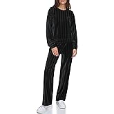 Andrew Marc Womens Round Neck Velvet Ribbed Top