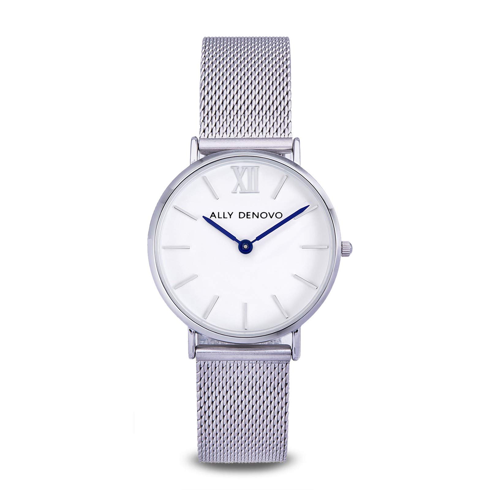 Ally Denovo New Vintage Mini Mesh Women's Watch with Milanese Strap Analogue Stainless Steel AS5005.1