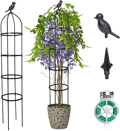 PICK FOR LIFE Garden Trellis 175cm Obelisk Climbing Plant Support Rustproof