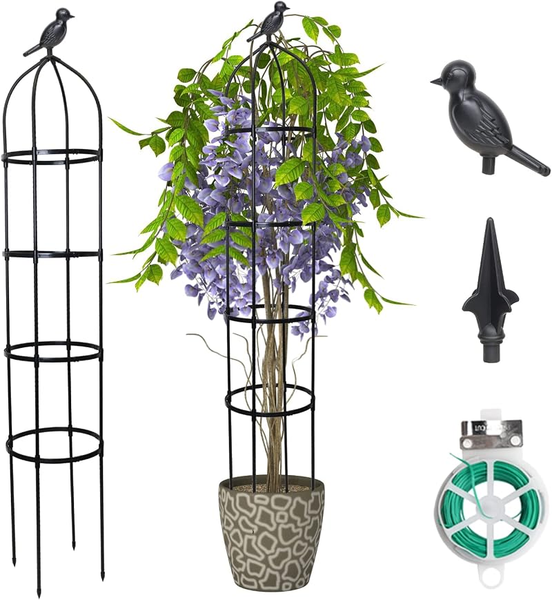 PICK FOR LIFE Garden Trellis 175cm Obelisk Climbing Plant Support Rustproof