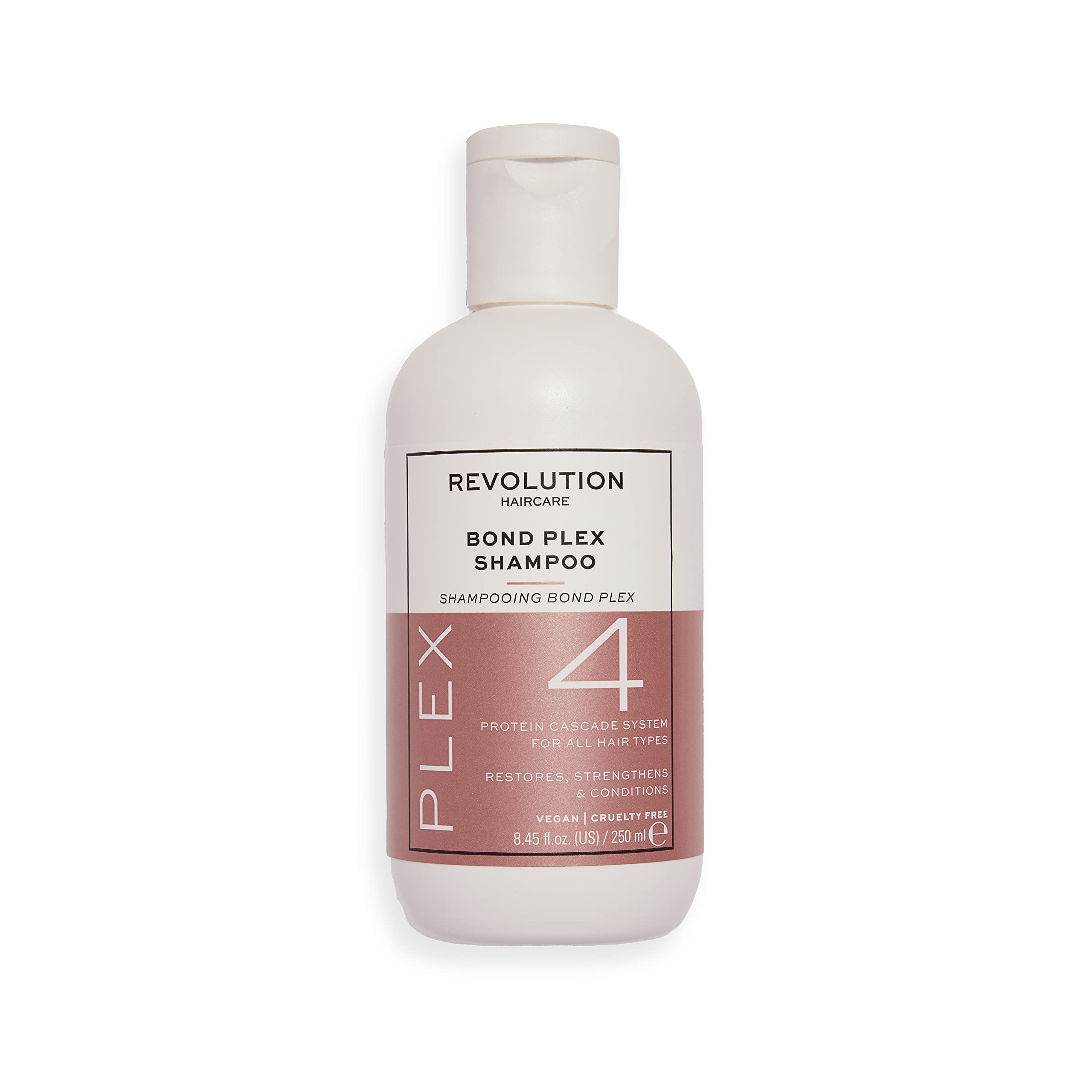 Makeup Revolution Haircare London, Plex 4 Bond Shampoo, Deeply Cleanses, Hydrates and RePairs Hair, 250ml (NEW VERSION)