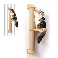 FUKUMARU Cat Activity Tree with Scratching Posts Jute Scratcher Hammock