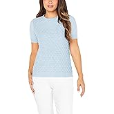 Well Worn Women's Pointelle Short Sleeve Sweater