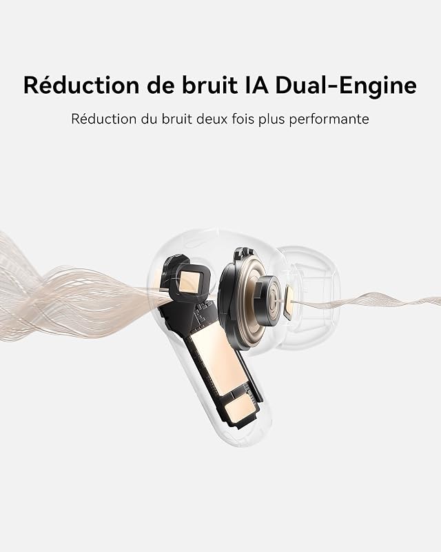 FreeBuds Pro 5 Écouteurs sans Fil, Réduction de Bruit IA Dual-Engine