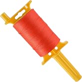 Mason Line with Reel, #18 540ft Braided String Line,Fluorescent Orange | 8-strand 1.8 mm braided nylon, refillable crank reel, construction string, brick, block, paver, fence and landscape layout