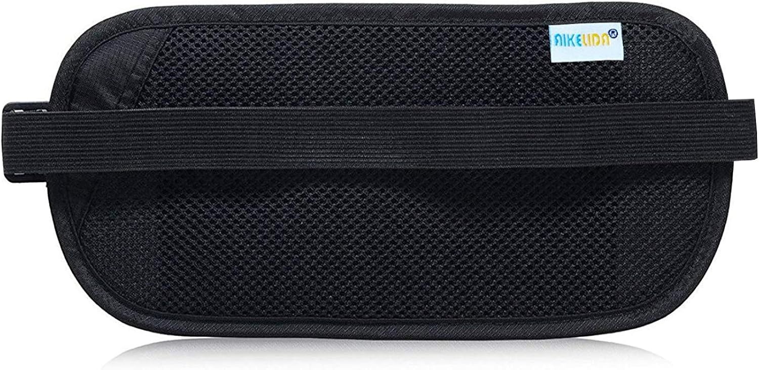  | RFID Blocking Travel Wallet - Money Belt & Passport Holder, Waist Pack for Women Men - Black | Travel Wallets