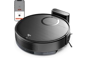 UMMUND Robot Vacuum and Mop Combo, 2 in 1 Mopping Robotic Vacuum Cleaner with Schedule, Wi-Fi/App/Remote, Max Suction 2000Pa, Self-Charging, Slim, Ideal for Hard Floor, Pet Hair, Low-Pile Carpet