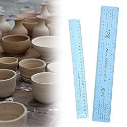 2 Pcs Ceramic Shrinkage Scale Ruler, Clay Sculpture