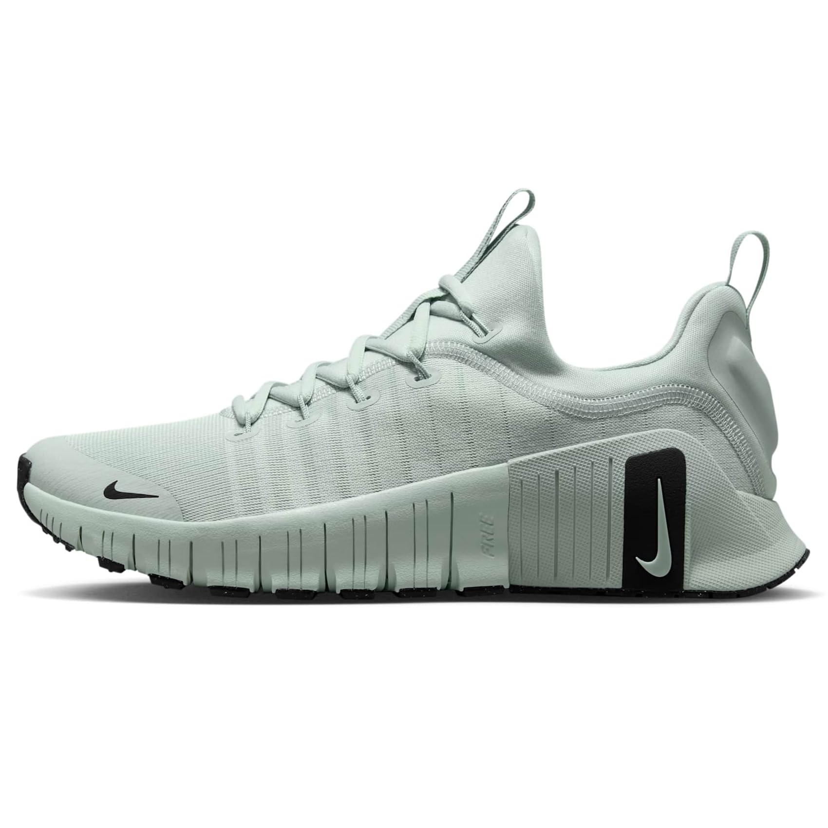 Photo 1 of Nike Free Metcon 6 Women's Workout Shoes (FJ7126-008, Light Silver/Light Silver/Black) Size 8.5