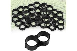 20 Pack 1/2 Inch Drip Irrigation End Closures, for 1/2" Irrigation Tubing 17mm 0.600" ID Drip Line Plugs Fittings End Cap Con