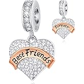 EMOSTAR Family Charms, 925 Sterling Silver Mother Father Daughter Son Sister Brother Godmother Nana Grandma Husband Wife Aunt Niece Cousin Uncle Best Friends, I Love You Dangle, fit European Bracelet