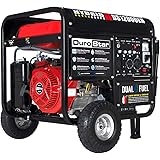 DuroStar 12000-Watt Gas or Propane Dual Fuel Electric Start Portable Generator, Home Back Up & RV Ready, 50 State Approved