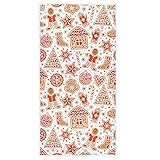 Pfrewn Winter Christmas Hand Towels for Bathroom