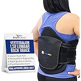 Brace Align Plus Size VertebrAlign LSO Lumbar Back Brace – Relief for Herniated Discs, Sciatica, Slipped Discs & DDD Pain L0631 L0637 L0648 L0650 (Waist 23″–66″)