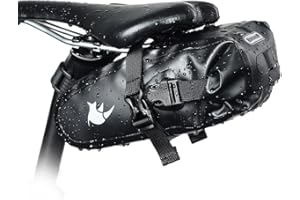 Rhinowalk Bike Saddle Bag - Cycling Rear Rack Waterproof Tail Bag for Mountain, Folding & Fixed Gear Bikes