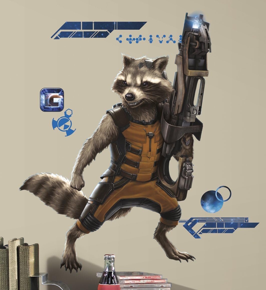 RoomMates Guardians of the Galaxy Raccoon Giant Wall Decals