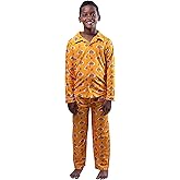Ultra Game Youth NBA Official 2-Piece Super Soft Button Down Pajamas Set