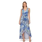 Adrianna Papell Womens Long Printed Gown
