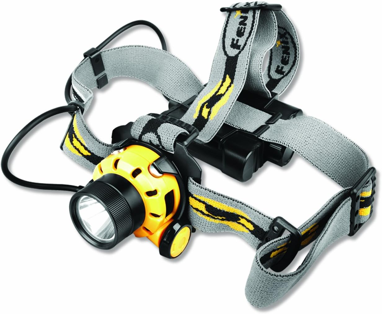 Fenix HP11 LED - Linterna de cabeza/casco, color negro/amarillo/gris