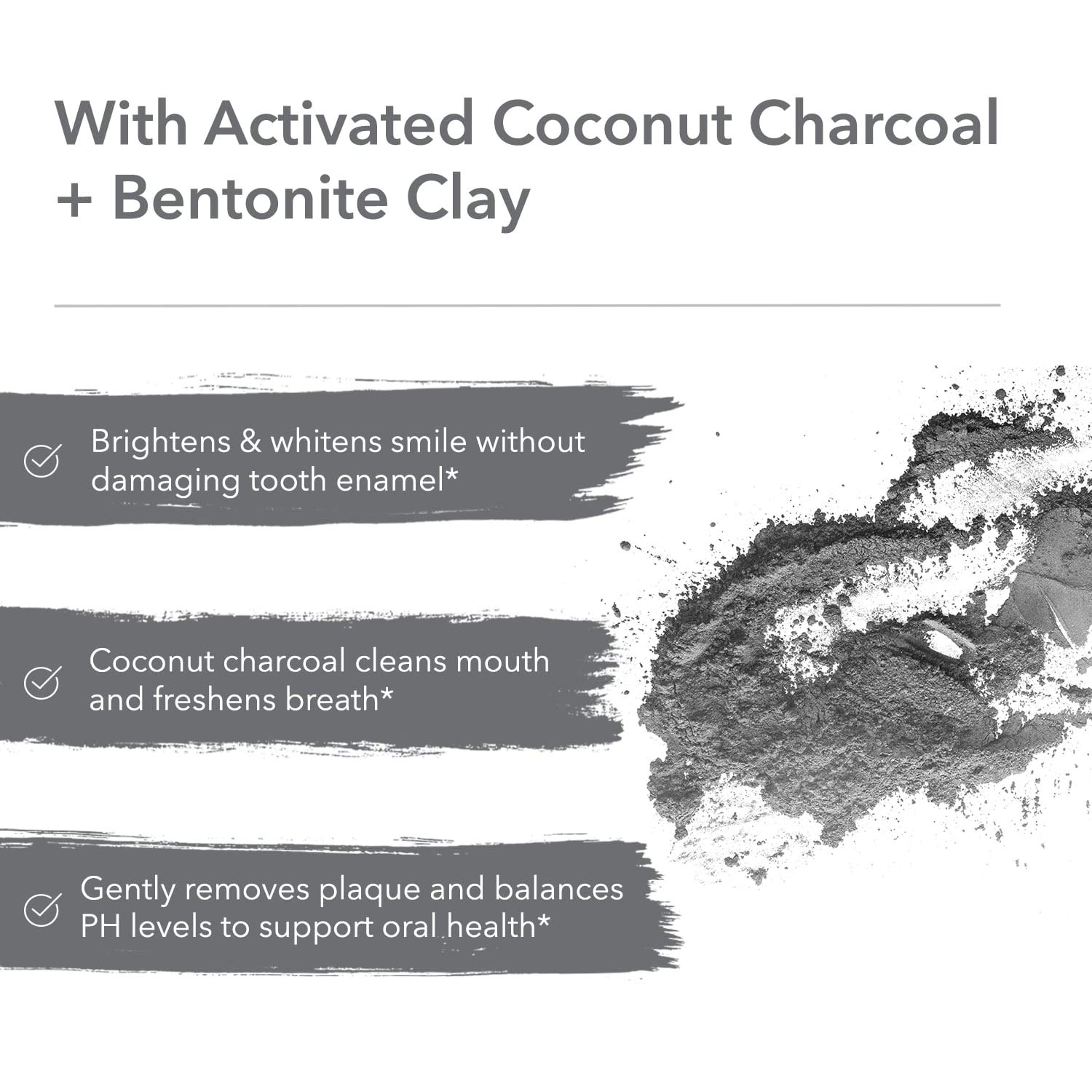 Black Pearl Activated Charcoal Teeth Whitening Toothpaste - Vegan Coconut Charcoal - Freshens Breath - Remineralizing Tooth Powder - Anti-Bacterial - Made In USA - Glass Jar : Beauty