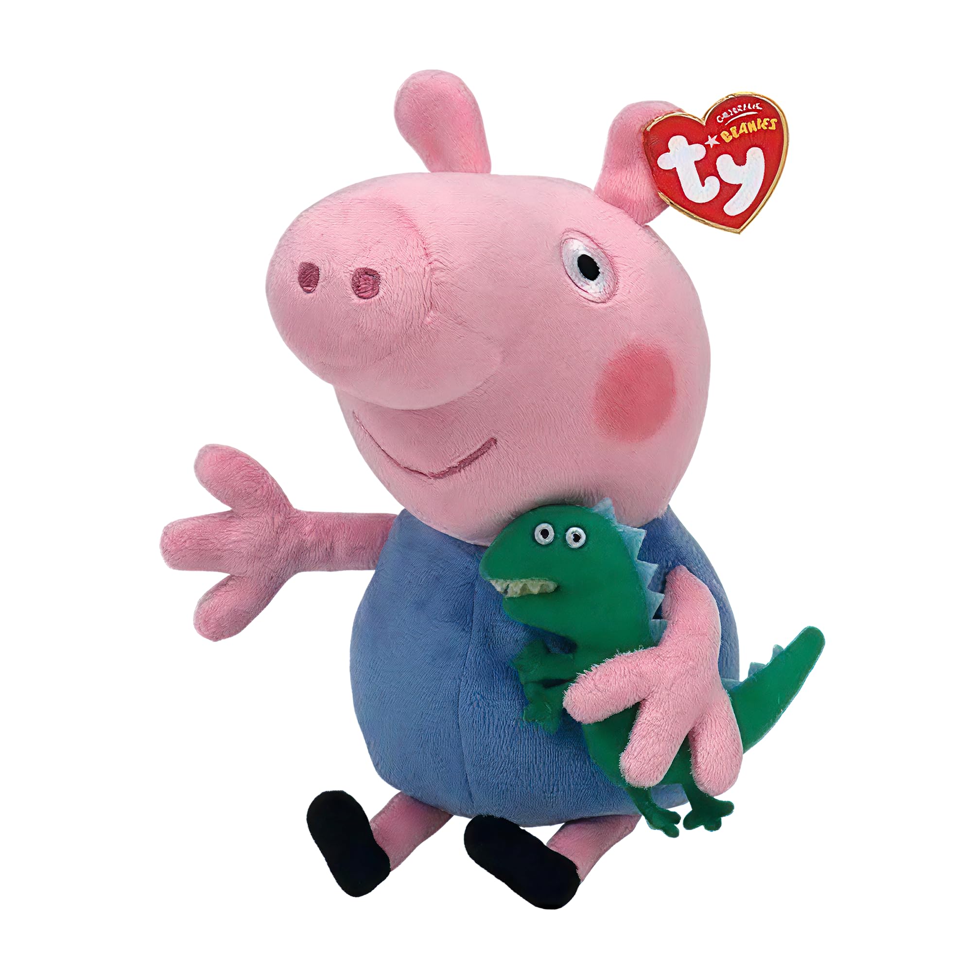 TY Peppa Pig George Beanie Baby 15 cm – Soft Plush Toy Teddy for Kids, Collectible Stuffed Animal Plushies Soft Toy Gift for Toddlers & Children — image 1