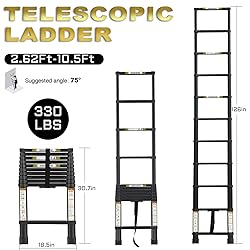 RIKADE Telescoping Ladder 10.5FT & Attic