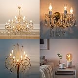 Caldarax E14 42W Candle Bulbs Dimmable 650LM 2700K Clear Glass Pack of 5 view 7