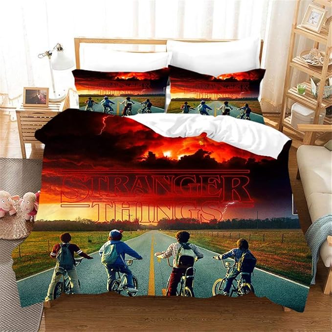 Duvet cover set para Bed Niño Niña Individual Doble King, 3 Caso
