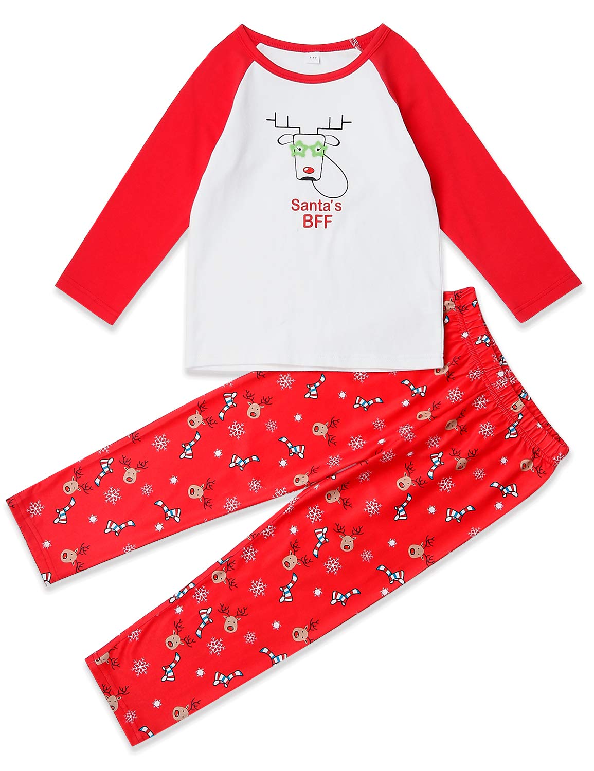 Natale Famiglia Matching Pigiama, Divertente Babbo Natale Chillin Lettera Stampa Mamma e papà Bambini Sleepwear Pigiama Bambino Manica Lunga Set per Ragazze Ragazzi