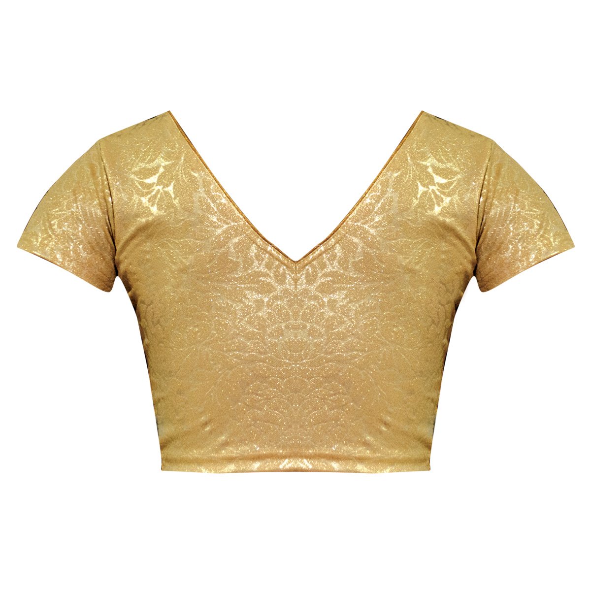 bindigasm's advi's gold sunehari half sleeves blouse