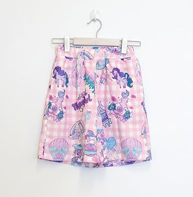 Amazon デコラティブ Decorative 総ポッププリントハーフパンツ