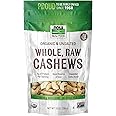 NOW Foods, Certified Organic Cashews, Whole, Raw and Unsalted, Rich Buttery Flavor, Source of Fiber, Protein and Iron, Certif