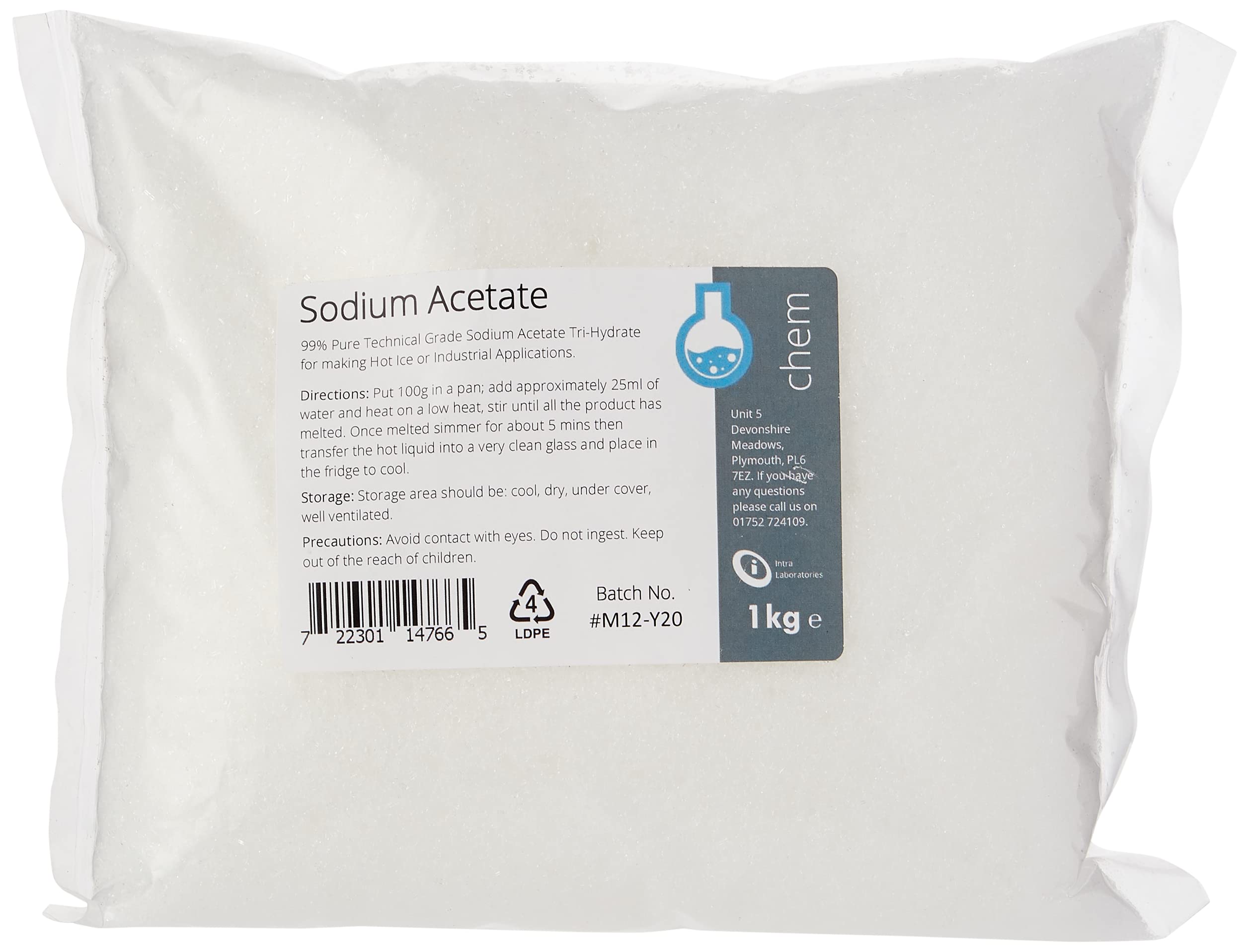 Sodium Acetate Trihydrate HOT ICE - 1kg