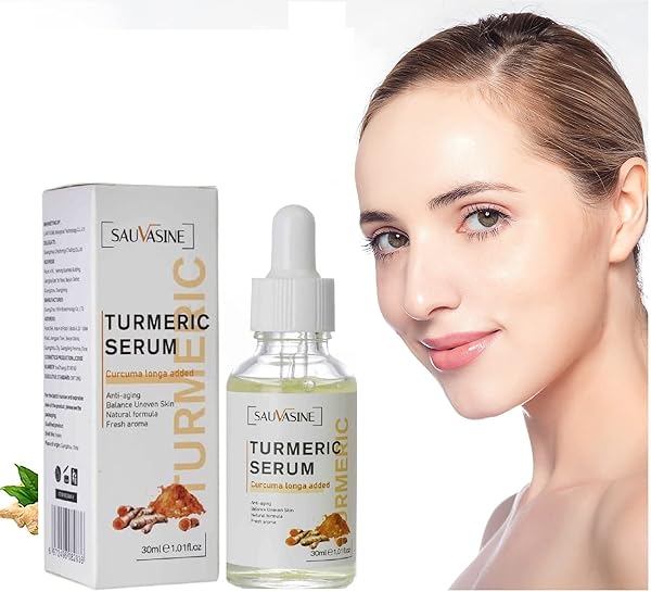 2022 NEW TURMERIC DARK SPOT CORRECTOR SERUM, TURMERIC REPAIR FACE SERUM, BRIGHT SKIN DARK SPOT SKIN CARE MOISTURIZING REPAIR SERUM. 30ML