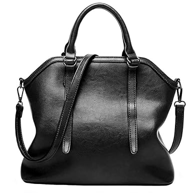 FiveloveTwo FiveloveTwo Women Ladies Satchel Handbags Tote Purse Top-handle Shoulder Bags Black