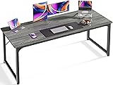 Huuger Computer Desk, 63 Inch Gaming Desk, Office