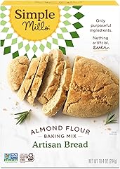 Simple Mills Almond Flour Baking Mix, Artisan Bread Mix - Gluten Free, Plant Based, Paleo Friendly, 10.4 Ounce (Pack of 1)