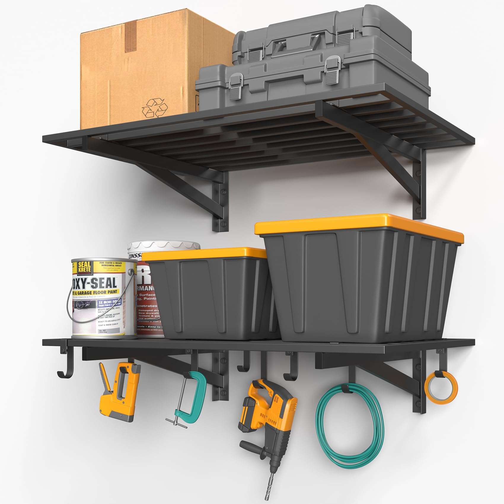 Jusgym 2-Pack 2x3ft Garage Shelving Wall